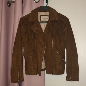 Brown fringe jacket